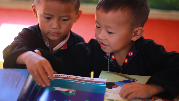 A welcoming library in Dien Bien Vietnam